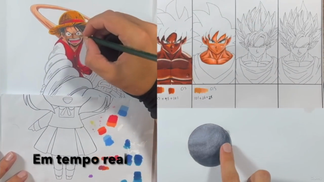 Curso de desenho: Como colorir animes com marcadores – Screenshot 1