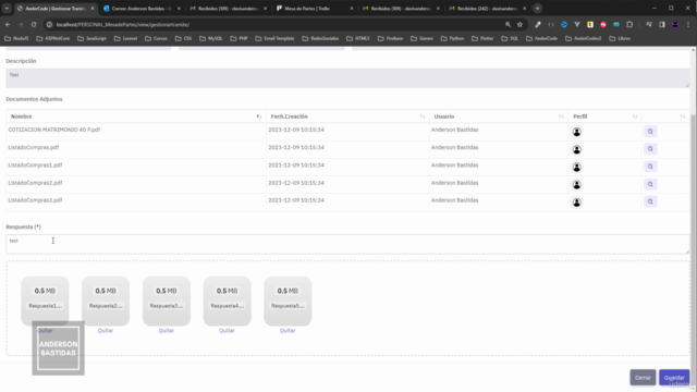 Crea una Mesa de Partes Virtual con PHP, MySQL y JS – Screenshot 4