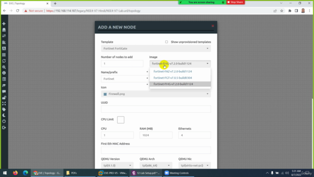 FortiGate Firewall NSE4 V-7 Training in Urdu/Hindi – Screenshot 1