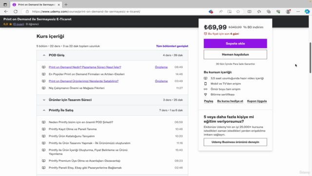 Print on Demand ile Sermayesiz E-Ticaret – Screenshot 3