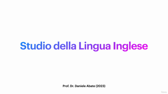 Studio della lingua inglese, Modulo Grammatica – Screenshot 1