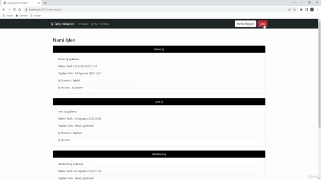 Komple Web Uygulaması Geliştirme Eğitimi [.NET Framework] – Screenshot 4
