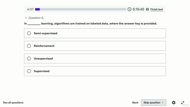 Machine Learning Interview Questions Practice Test MCQ – Screenshot 2