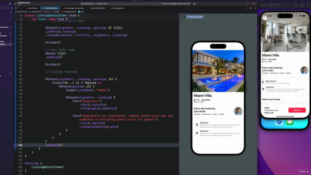 SwiftUI Airbnb Clone | iOS 17 | Xcode 15 – Screenshot 3