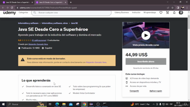 Java SE Desde Cero a Superhéroe con Práctica a Full - Screenshot_01