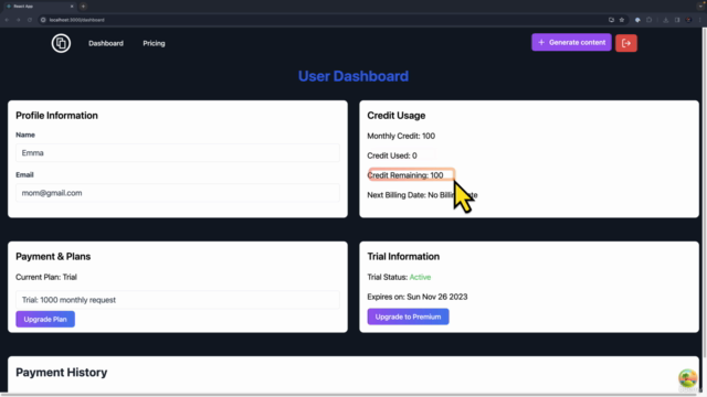 ChatGPT with MERN Stack  Build SAAS Project with Stripe - Screenshot_03