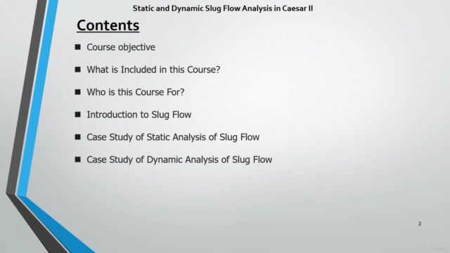 Static and Dynamic Analysis of Slug Flow in Caesar II β Screenshot 1