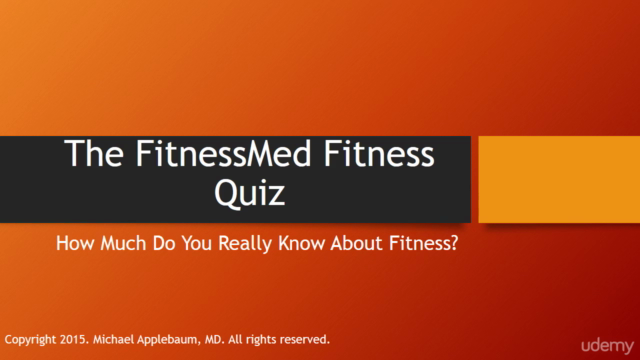 The Fitness Quiz – Screenshot 1