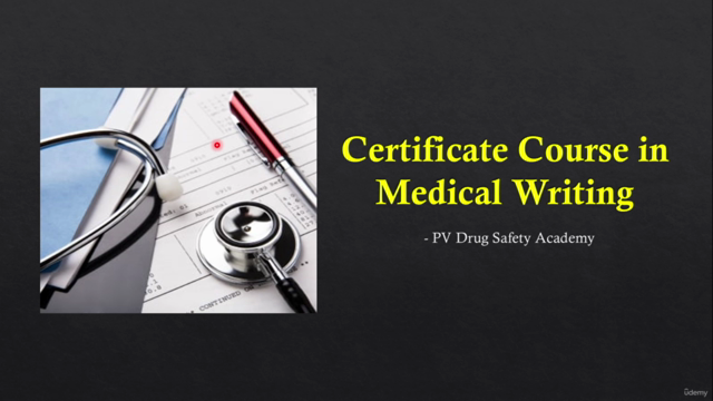 Certificate Course in Medical Writing – Screenshot 1
