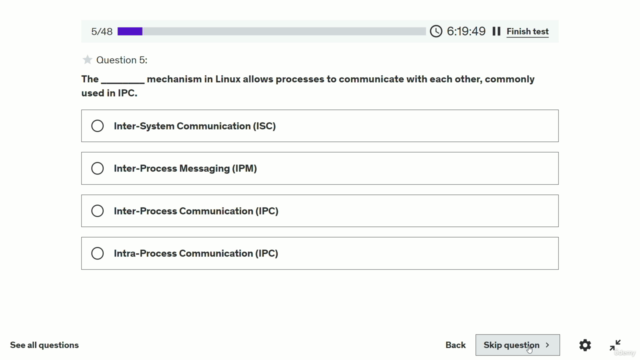Linux Interview Questions Practice Test MCQ | Quiz – Screenshot 2