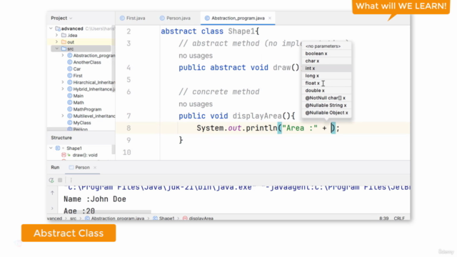 Mastering Advanced Java with Object-Oriented Programming – Screenshot 1