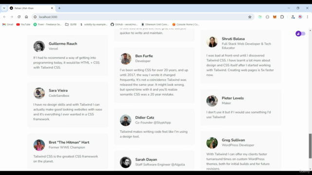 Nextjs 14, Tailwind CSS Create Modern Portfolio Website - Screenshot_02