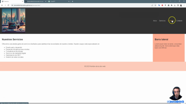 Crea tu web sin saber programar con ayuda de chatGPT - Screenshot_04