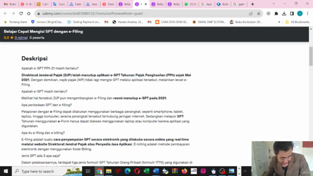 Belajar Cepat Mengisi SPT Kategori NIHIL dengan e-Filing – Screenshot 1