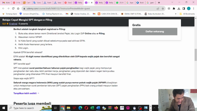 Belajar Cepat Mengisi SPT Kategori NIHIL dengan e-Filing – Screenshot 4