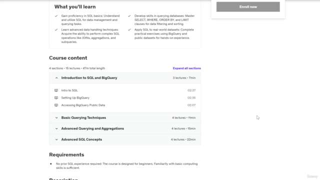 Mastering SQL in Google BigQuery: From Zero to Hero – Screenshot 1