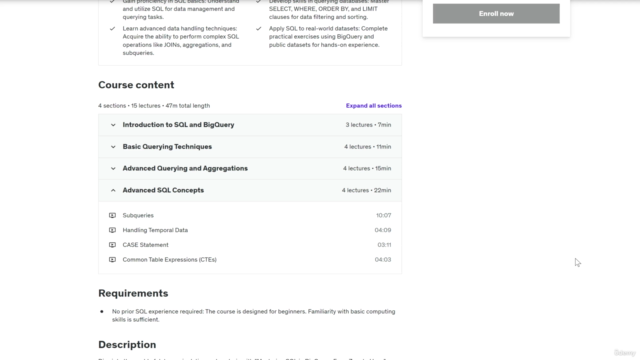 Mastering SQL in Google BigQuery: From Zero to Hero – Screenshot 4