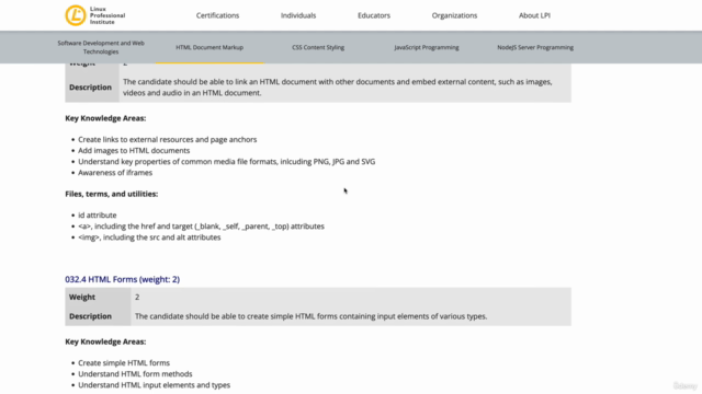 Certificación LPI Web Development Essentials – Screenshot 3