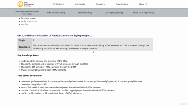Certificación LPI Web Development Essentials – Screenshot 4