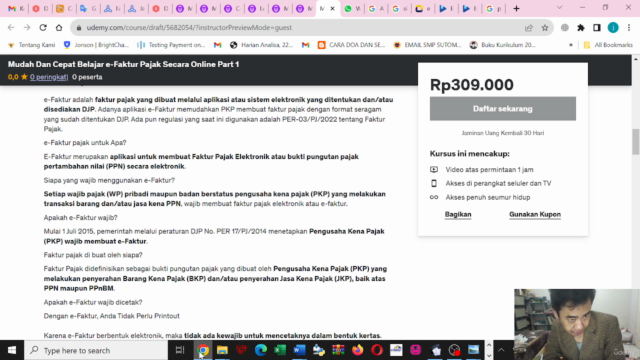 Mudah Dan Cepat Belajar e-Faktur Pajak Secara Online Part 2 – Screenshot 1