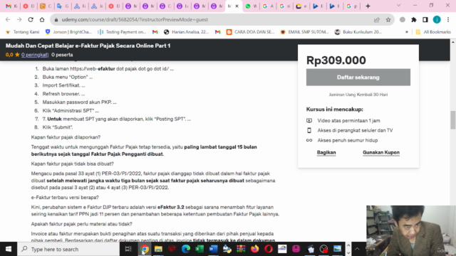 Mudah Dan Cepat Belajar e-Faktur Pajak Secara Online Part 2 – Screenshot 2