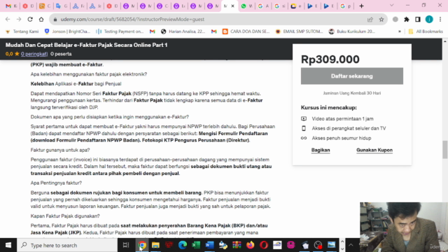 Mudah Dan Cepat Belajar e-Faktur Pajak Secara Online Part 2 – Screenshot 4