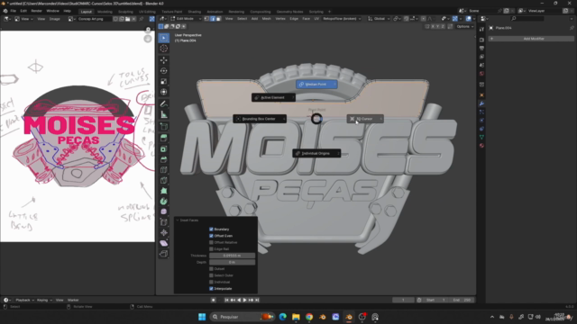 Selos 3D com Blender 4.0 – Screenshot 1