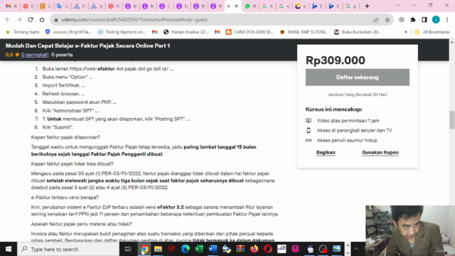Mudah Dan Cepat Belajar e-Faktur Pajak Secara Online Part 3 – Screenshot 2