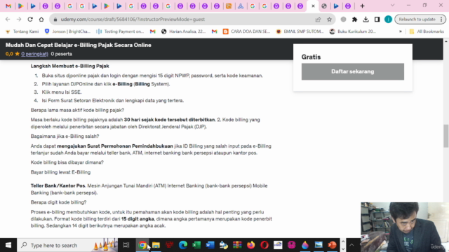 Mudah Dan Cepat Belajar e-Billing Pajak Secara Online – Screenshot 4