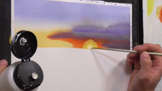 Aquarell-Kurs: Faszinierende Wolken-Szenen in Aquarell malen – Screenshot 2