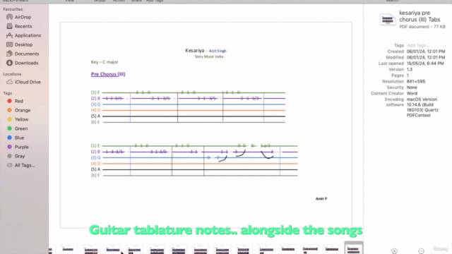 Learn 14 Popular Hindi Guitar Melodies – Screenshot 4