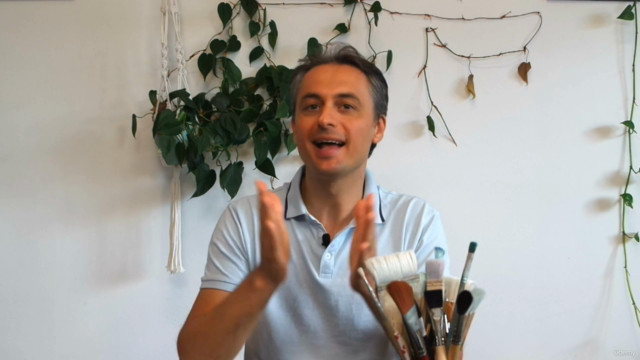Aquarell-Kurs: Blumen in Lasur-Technik für Aquarell malen – Screenshot 1