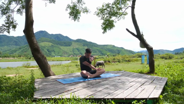 ULTIMATE YOGA COURSE Toàn diện Vai Gáy + Cột Sống + Ngủ Ngon – Screenshot 1