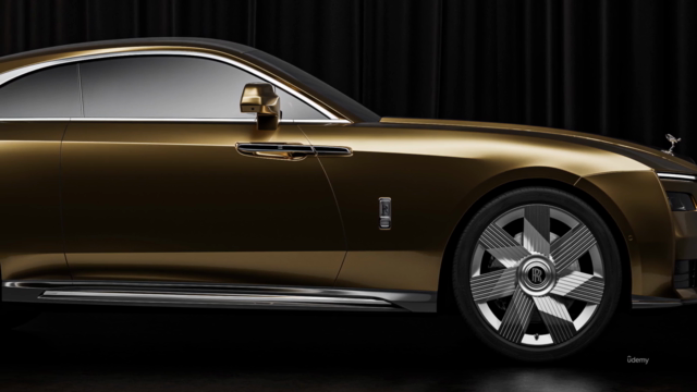 Blender: Rolls Royce Spectre in 3D – Screenshot 2