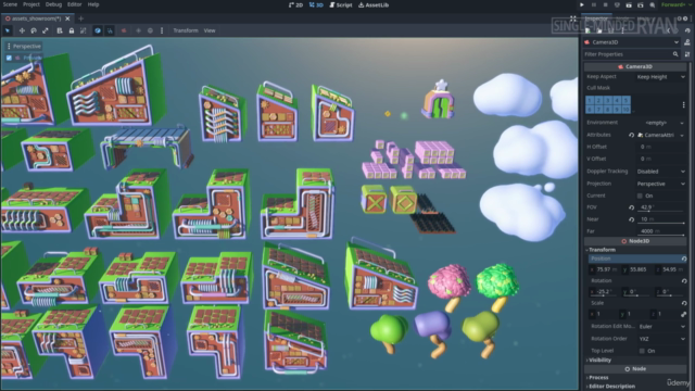 Make a 2.5D game with Godot 4 | 2D gameplay with 3D assets – Screenshot 1