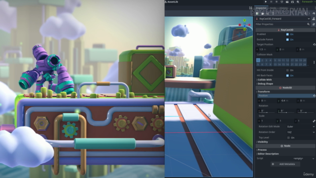 Make a 2.5D game with Godot 4 | 2D gameplay with 3D assets – Screenshot 2