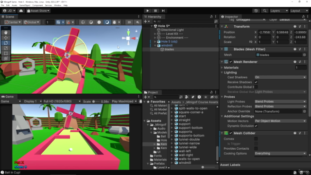 Learn To Create A Minigolf Game In Unity & C# – Screenshot 2