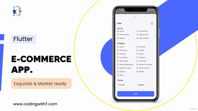 Learn to Design Professional eCommerce App in Flutter – Screenshot 2