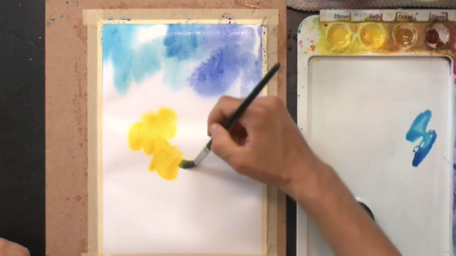 Aquarell-Kurs: Blumen Nass-in-Nass mit Aquarell malen – Screenshot 1