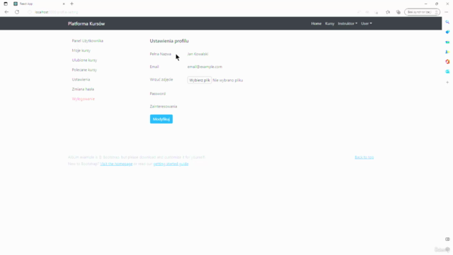 Kurs platforma elearningowa w Python i Django cz.1 – Screenshot 1