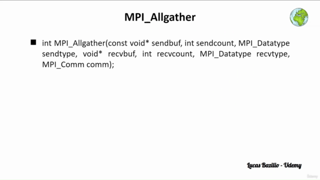 Introduction to MPI - Collective Communications – Screenshot 4