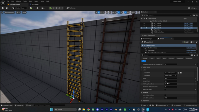 Unreal Engine 5 : Fix animations for ladder climbing – Screenshot 2
