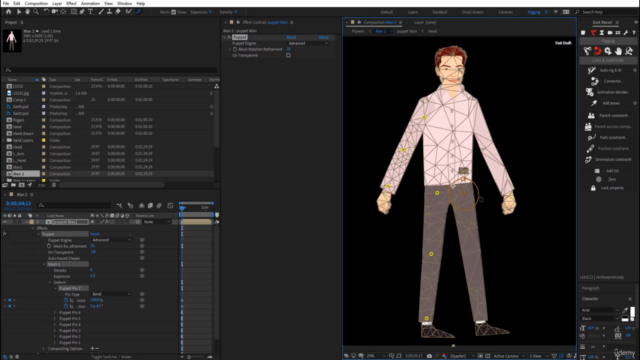 Rigging character Academy In After Effects(Duik) Masterclass – Screenshot 2