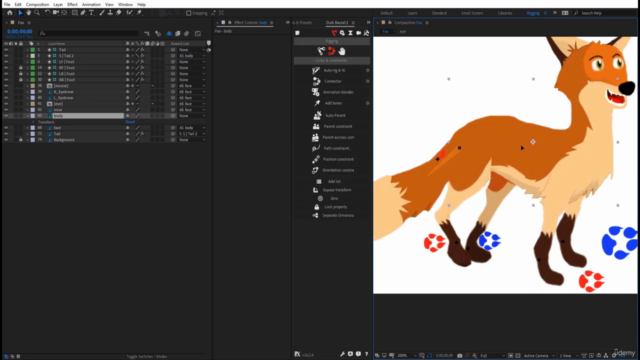 Rigging character Academy In After Effects(Duik) Masterclass – Screenshot 4