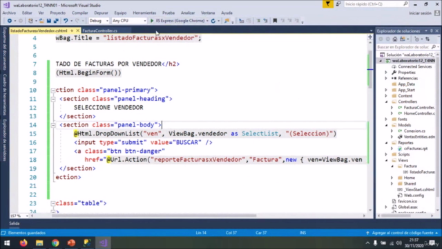 ASP .NET MVC FRAMEWORK 4.7 MVC - SQL SERVER - ADO NET – Screenshot 1