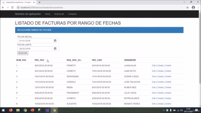 ASP .NET MVC FRAMEWORK 4.7 MVC - SQL SERVER - ADO NET – Screenshot 4