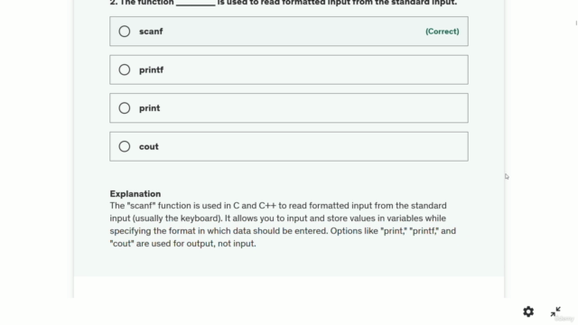 400+ C Programming Interview Questions Practice Test – Screenshot 2