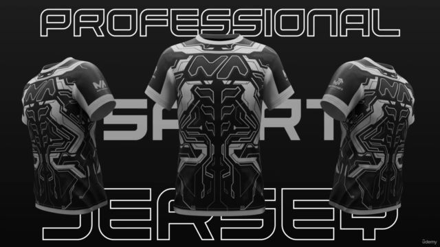 Blender E-sports Jersey Design Course – Screenshot 1