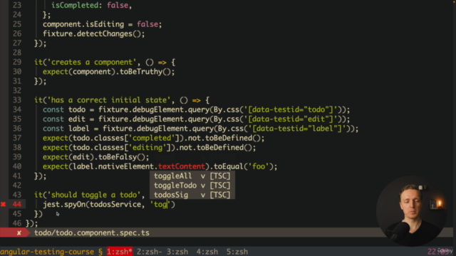 Angular Testing: Unit Testing Angular and E2E Testing – Screenshot 1
