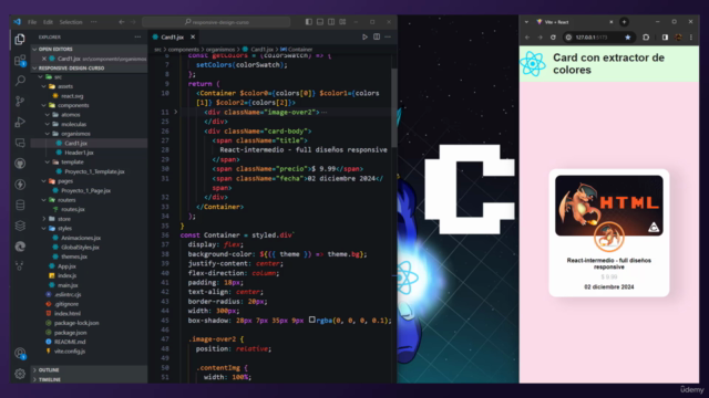 REACT: Maquetado Web Con Styled Components – Screenshot 1